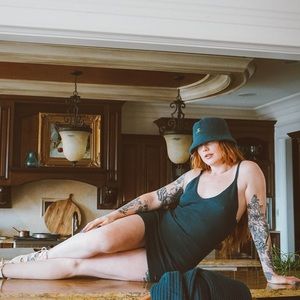 Fenty x Savage Teal sweater dress/ bucket hat set